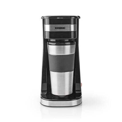 Butler - Kaffebryggare för en kopp 0,4 l med resmugg 750 W/230 V rostfritt stål/svart