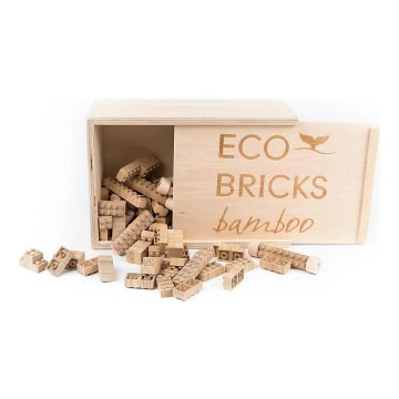 Byggsats i trä ECO BRICKS 250 delar