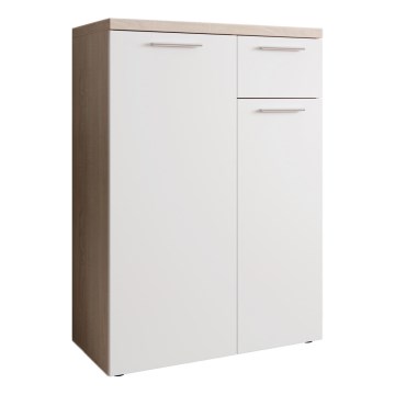 Byrå BRUNO ek sonoma/vit