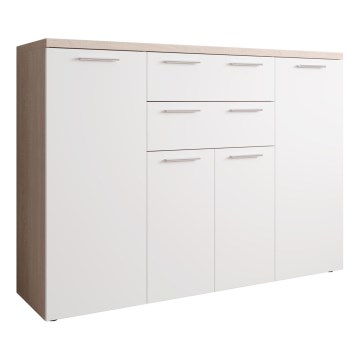 Byrå BRUNO sonoma-ek/vit