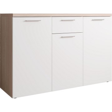 Byrå BRUNO sonoma-ek/vit