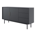 Byrå ELI 154x82x39 cm svart