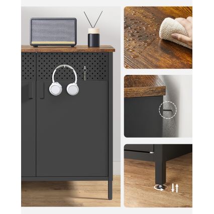 Byrå FIRA svart/brun