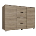 Byrå HOPE 120x78x35 Sonoma-ek