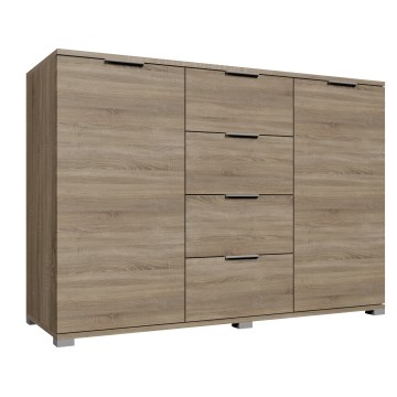 Byrå HOPE 120x78x35 Sonoma-ek