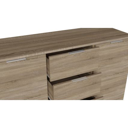 Byrå HOPE 120x78x35 Sonoma-ek