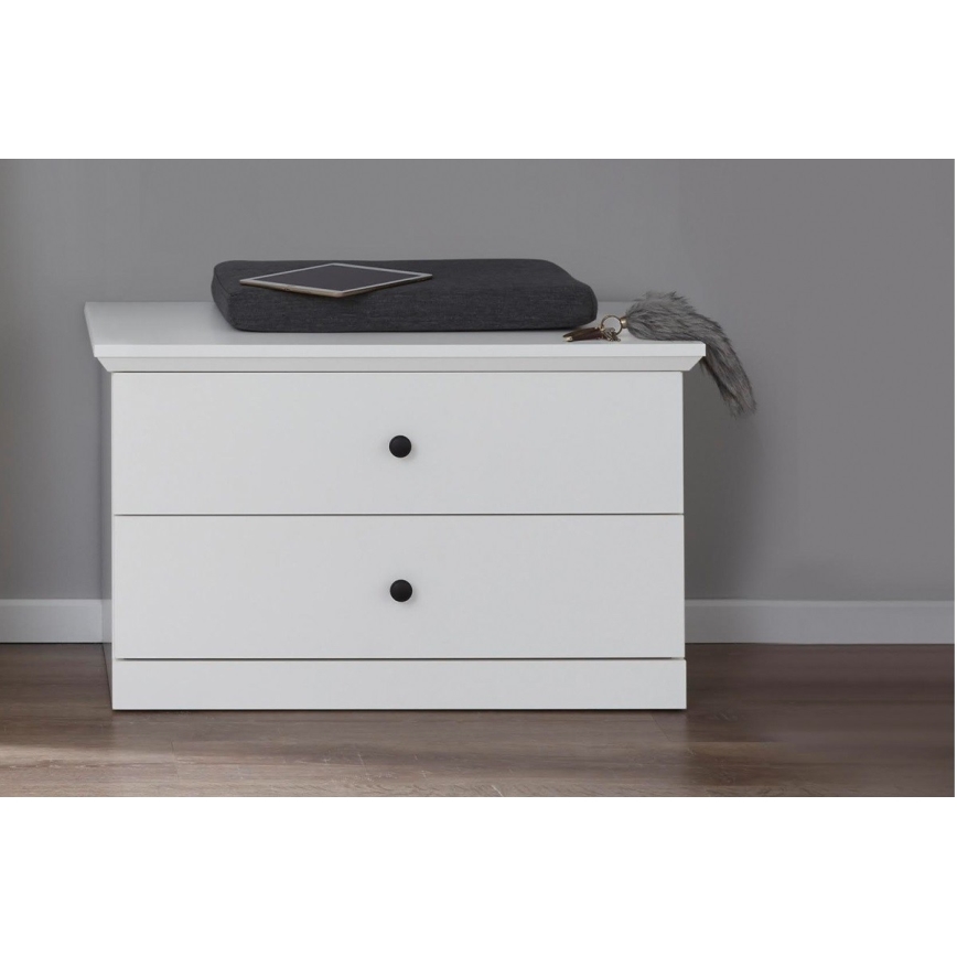 Byrå LIANTE 49x81 cm vit