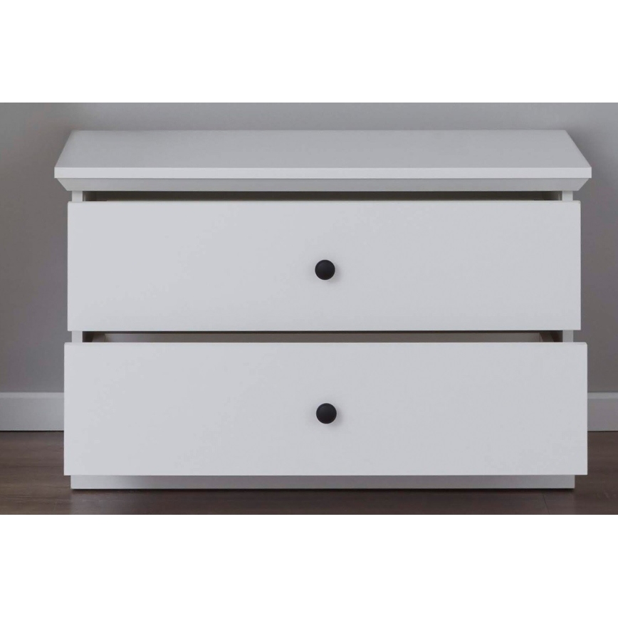 Byrå LIANTE 49x81 cm vit