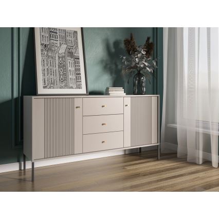 Byrå LUE beige/svart