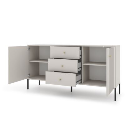 Byrå LUE beige/svart