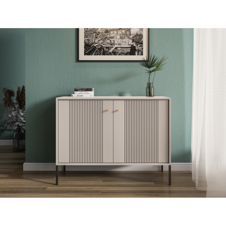 Byrå LUE beige/svart