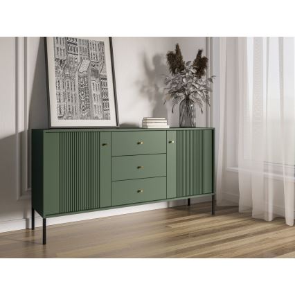 Byrå LUE grön/svart
