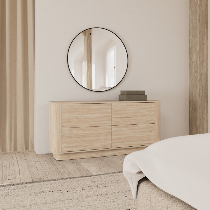 Byrå MADERA 160x75 cm vit ek