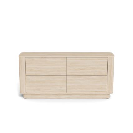 Byrå MADERA 160x75 cm vit ek