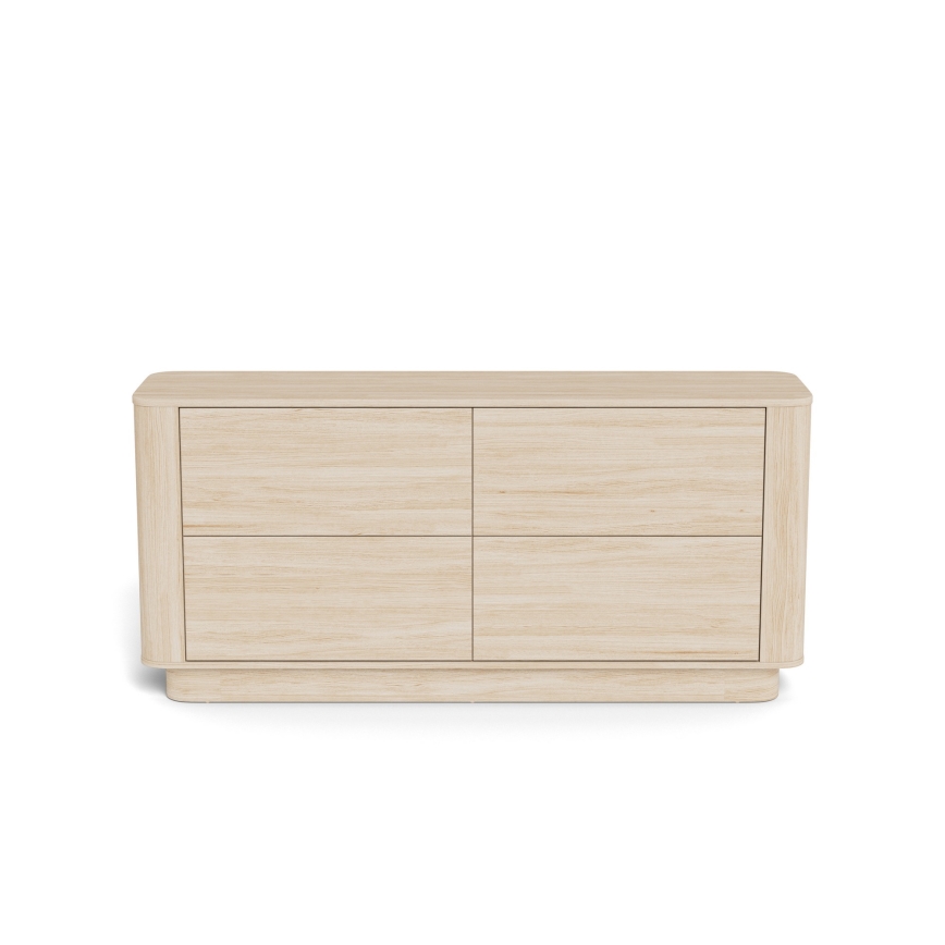 Byrå MADERA 160x75 cm vit ek