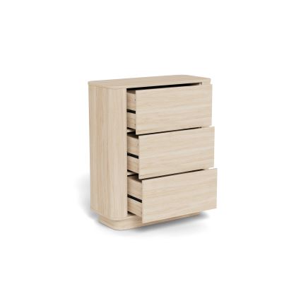 Byrå MADERA 90x107 cm vit ek