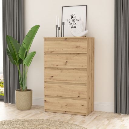 Byrå MAO med lådor i artisan-ek