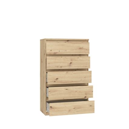 Byrå MAO med lådor i artisan-ek