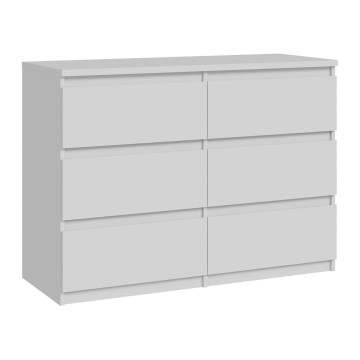 Byrå MAO med lådor, vit