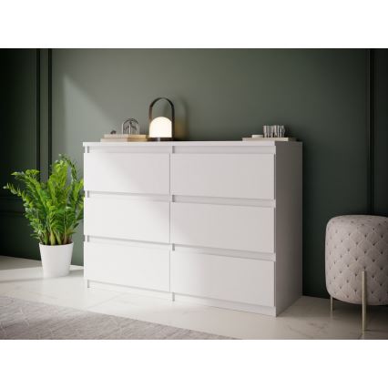 Byrå MAO med lådor, vit