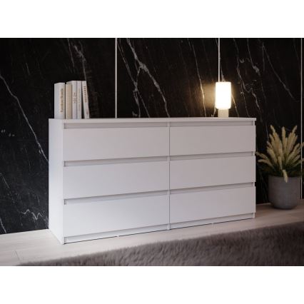 Byrå MAO med lådor, vit