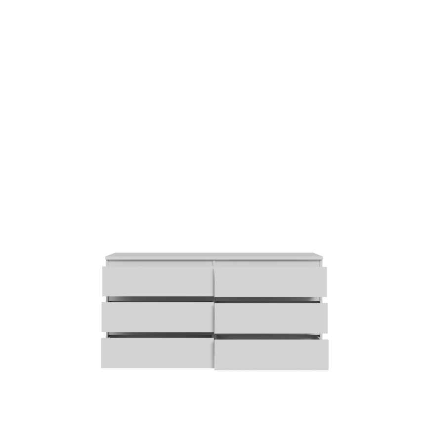 Byrå MAO med lådor, vit