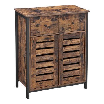 Byrå med lådor FIRA brun/svart