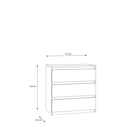 Byrå med lådor MAO i Artisan-ek