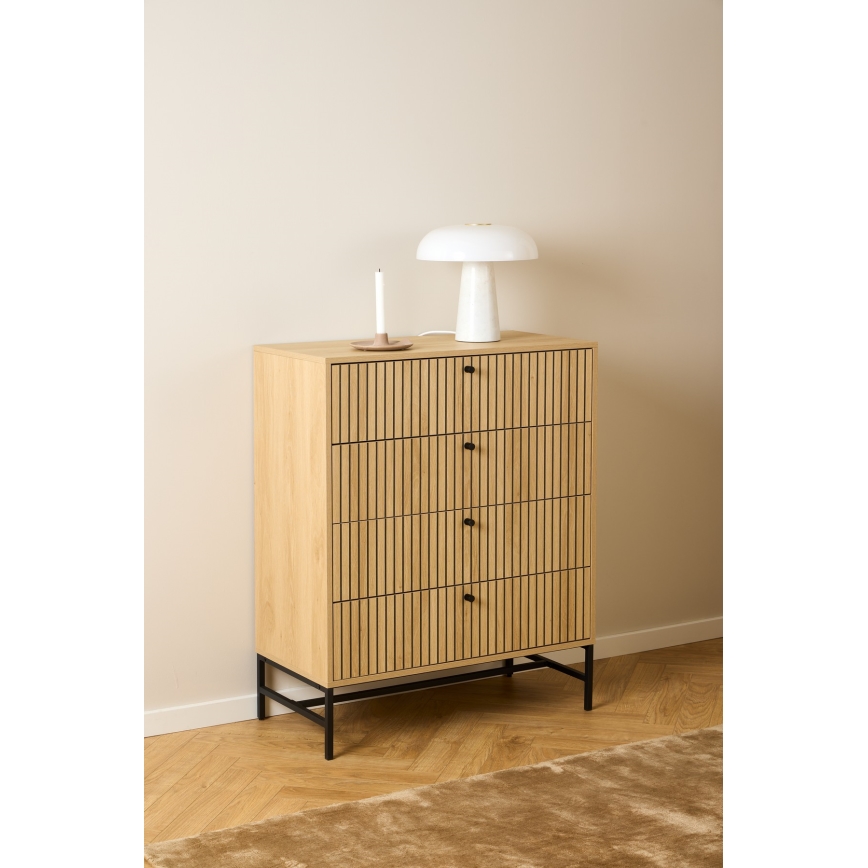 Byrå med lådor OLIVIA, ek