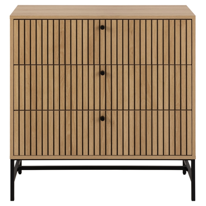 Byrå med lådor OLIVIA i ek