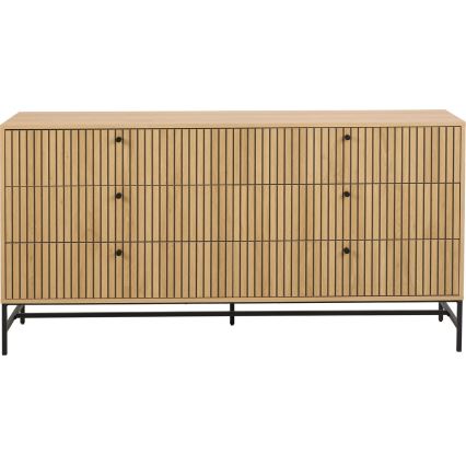 Byrå med lådor OLIVIA i ek