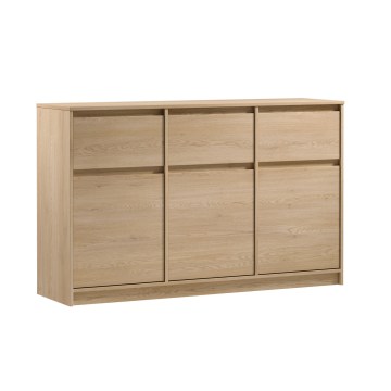 Byrå MIYABI 138x86x40 cm, ek Cremona
