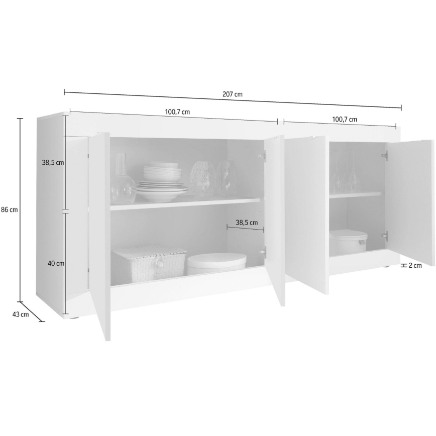 Byrå NERILA svart/brun