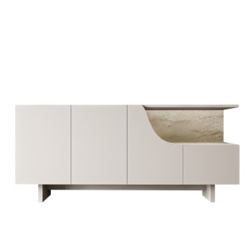 Byrå ORBIS 180x40 cm krämfärgad/beige
