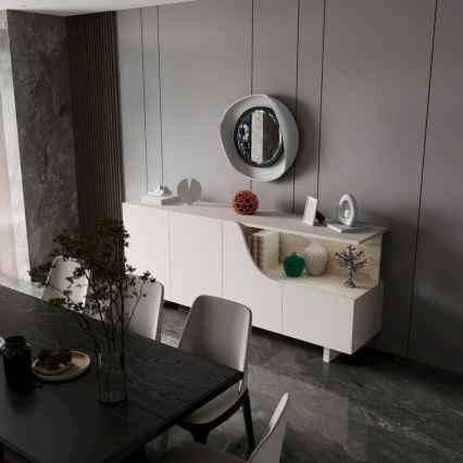 Byrå ORBIS 180x40 cm krämfärgad/beige