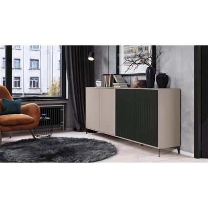 Byrå RONJA taupe/svart