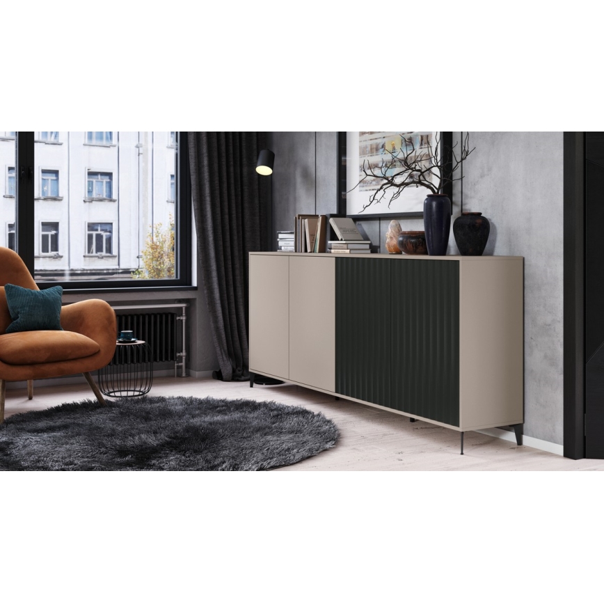 Byrå RONJA taupe/svart