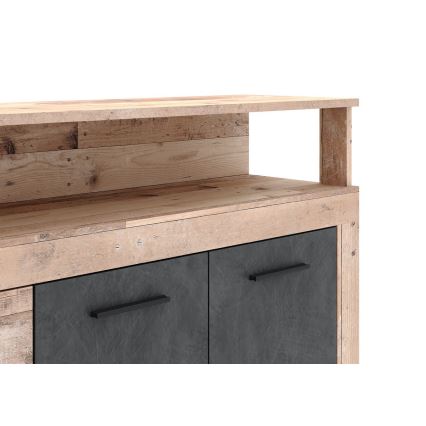 Byrå RUNA ljusbrun/antracit