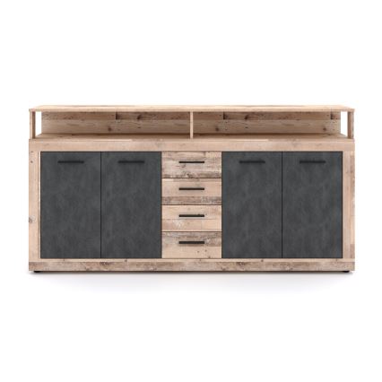 Byrå RUNA ljusbrun/antracit