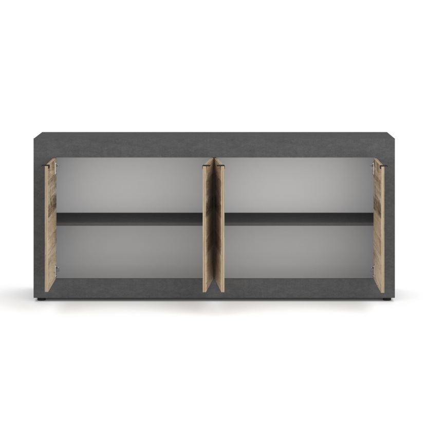 Byrå RUNEA ljusbrun/antracit