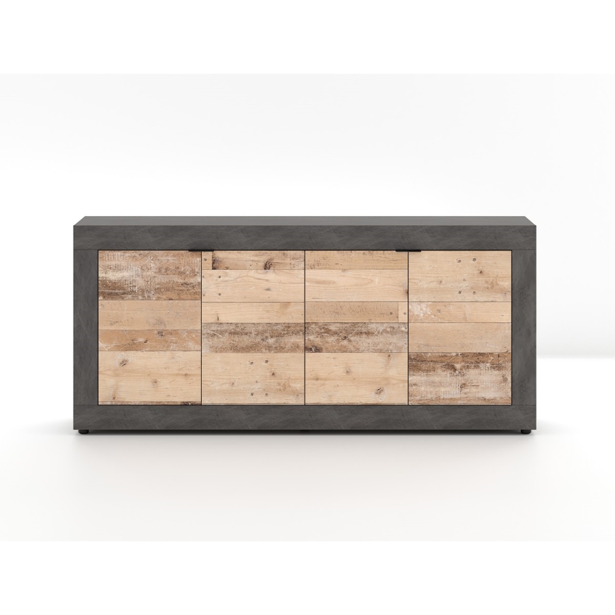 Byrå RUNEA ljusbrun/antracit