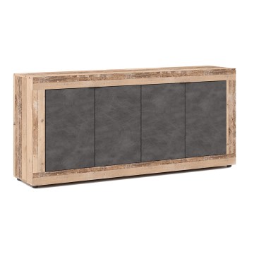 Byrå RUNEA, ljusbrun/antracit