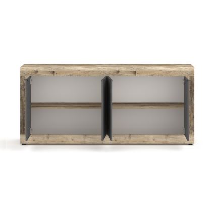 Byrå RUNEA, ljusbrun/antracit