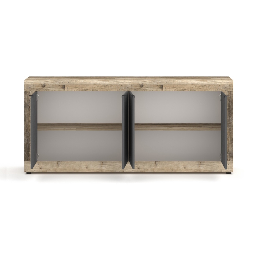 Byrå RUNEA, ljusbrun/antracit