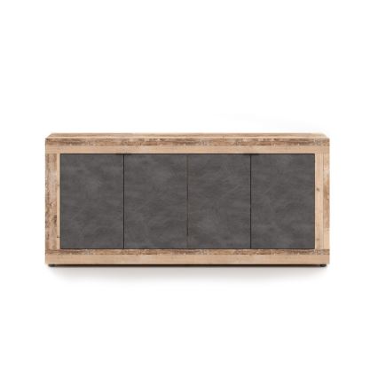 Byrå RUNEA, ljusbrun/antracit