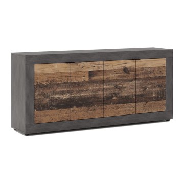 Byrå RUNEA mörkbrun/antracit