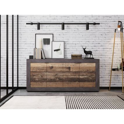 Byrå RUNEA mörkbrun/antracit