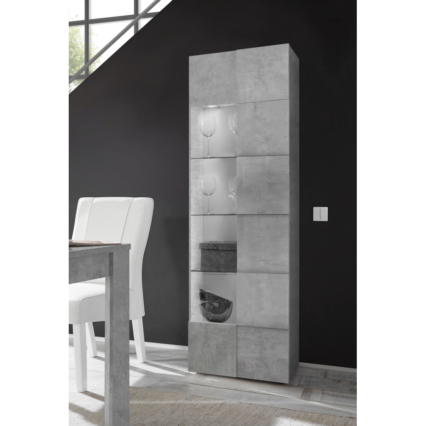 Byrå SERIAN, betonggrå