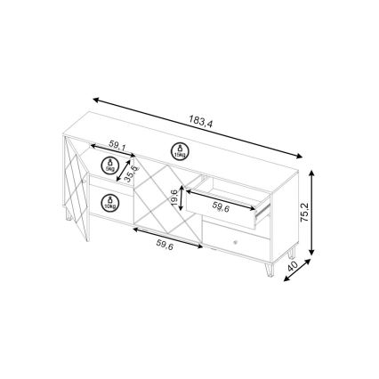 Byrå SULA, artisan-ek/vit