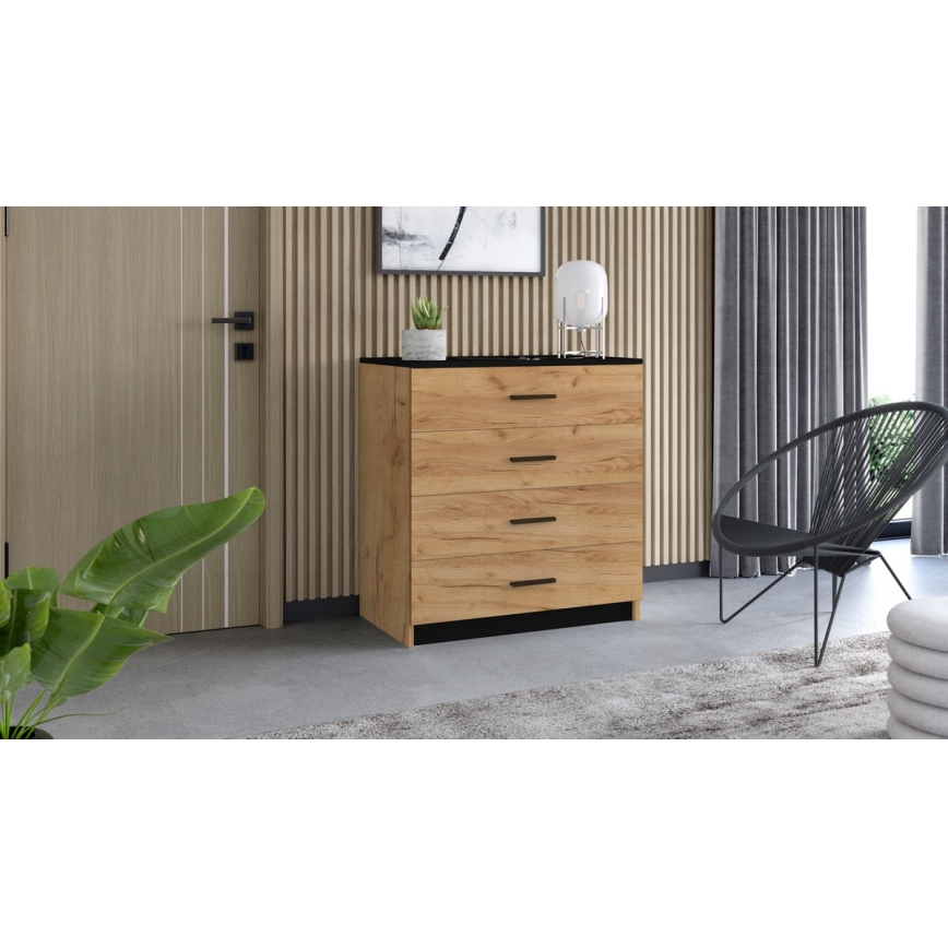 Byrå TIMON ek craft/svart